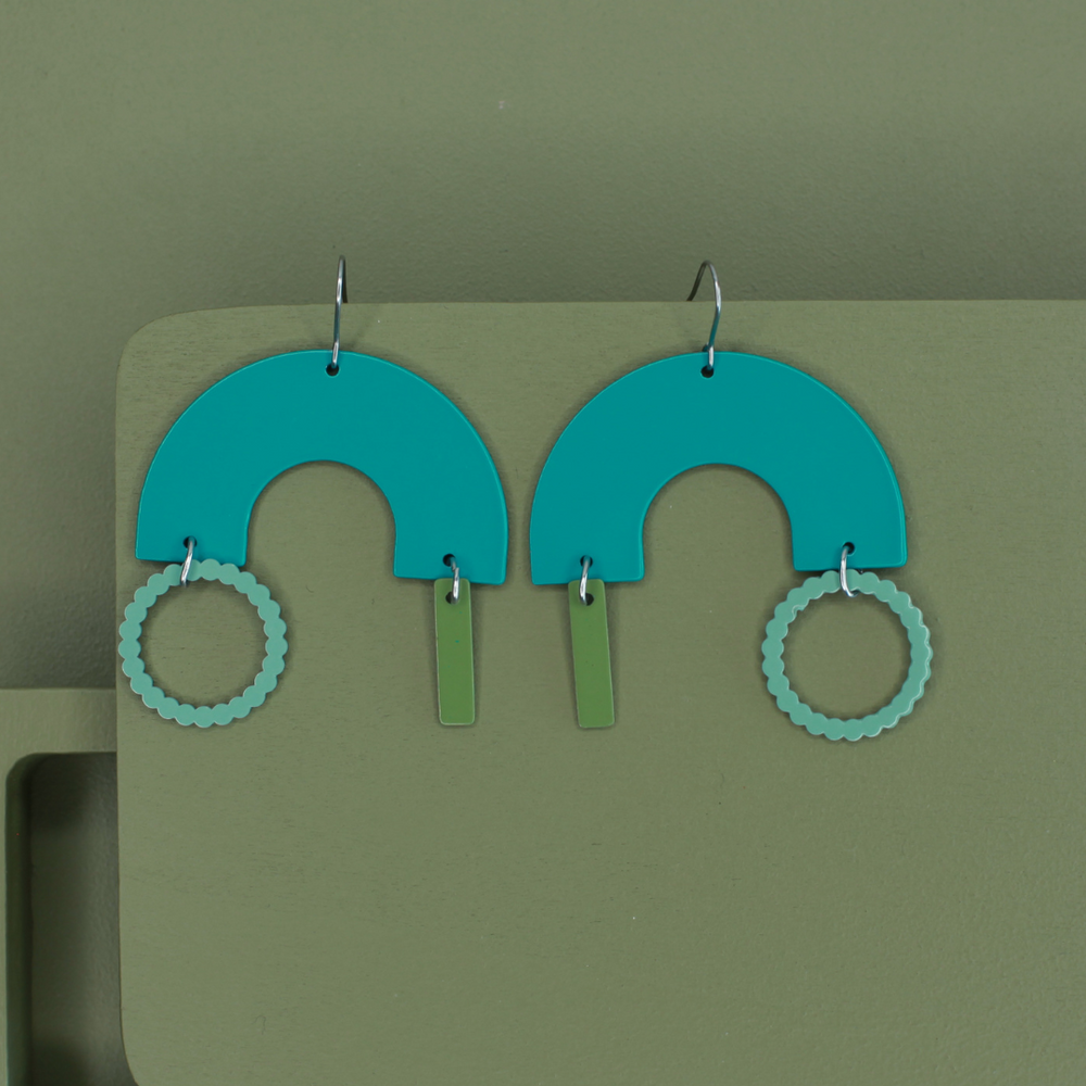 OOAK stream earrings